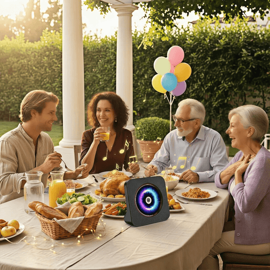 Gueray KC906 CD Player Portable Bluetooth Desktop Black & White - GuerayGueray KC906 CD Player Portable Bluetooth Desktop Black & White