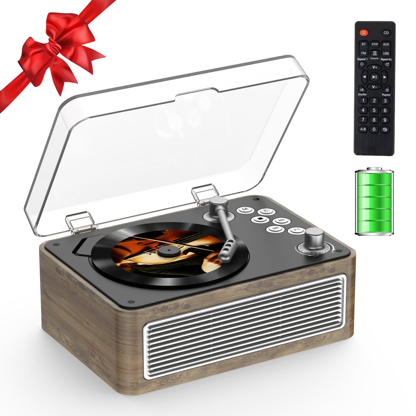 Gueray Portable Bluetooth Hi - Fi CD Player – 3600mAh Rechargeable Battery - GuerayGueray Portable Bluetooth Hi - Fi CD Player – 3600mAh Rechargeable Battery