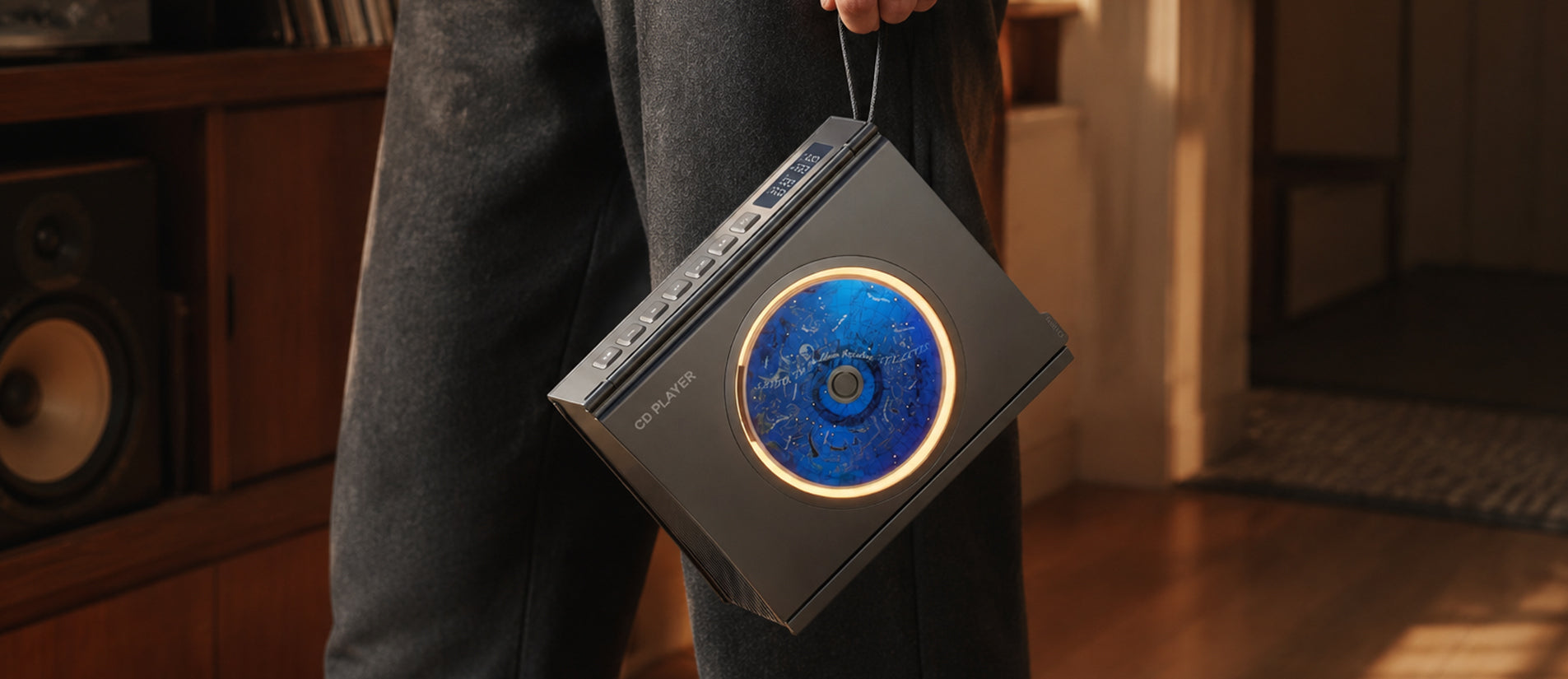 Gueray CD player in a listening space