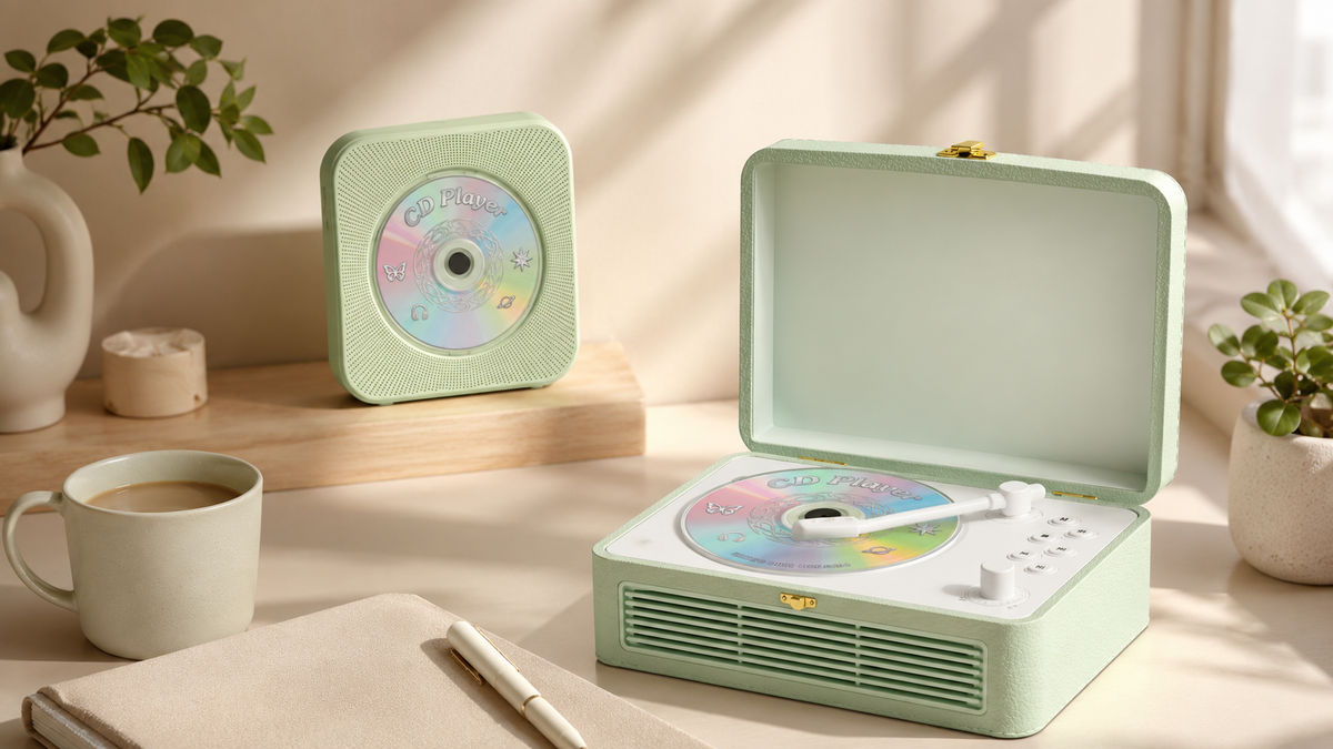 Gueray CD player support and listening setup