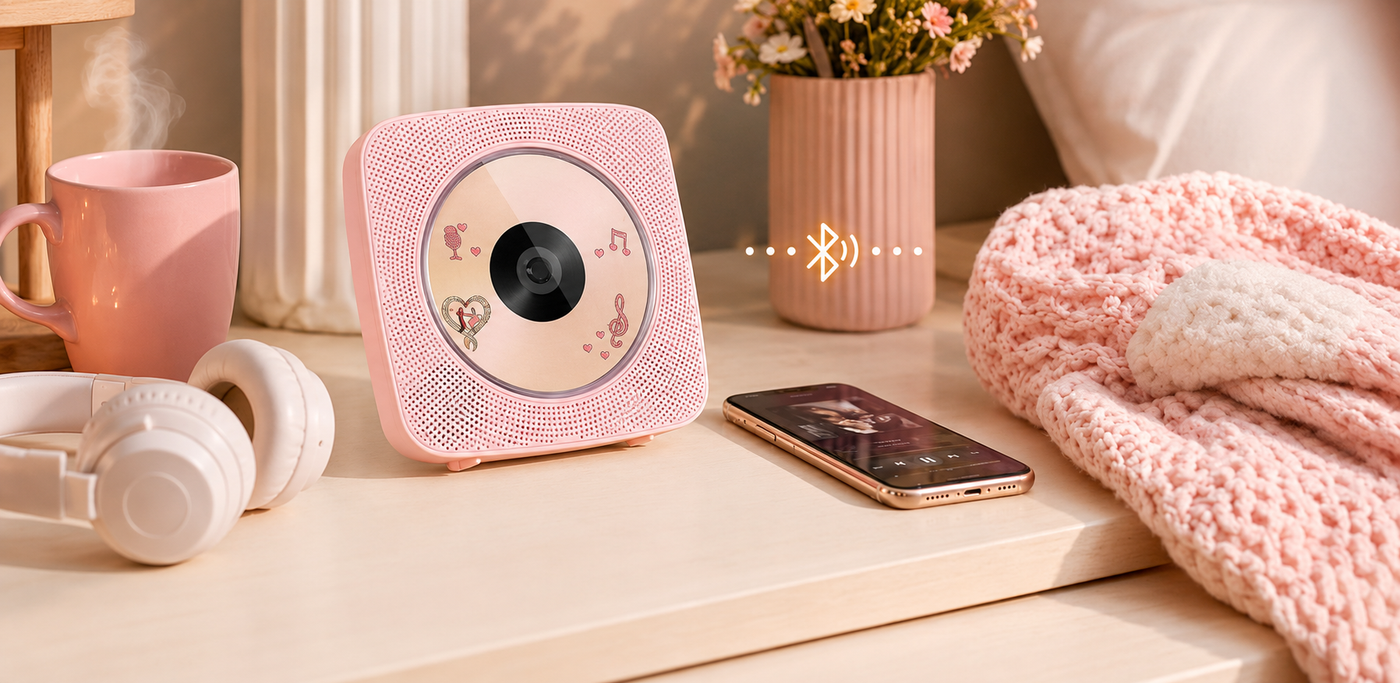 CDs and phone music in one place