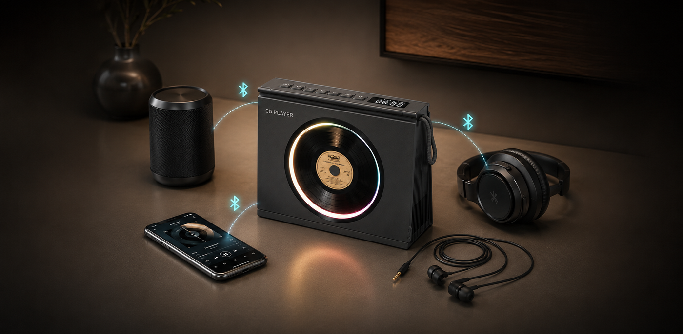 Stream in or send CD audio out