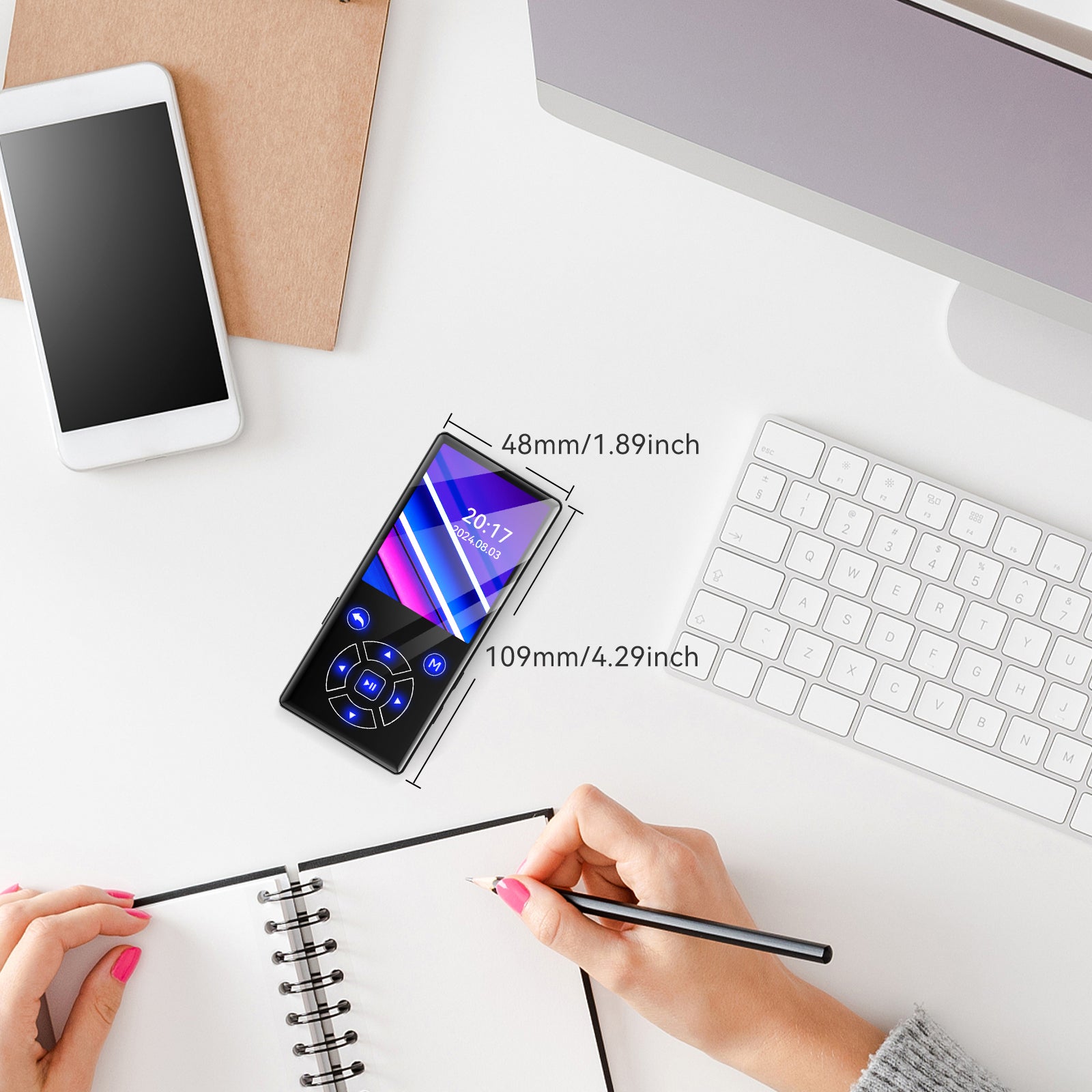 Gueray Bluetooth MP3 Player, Lossless Sound Quality, FM Radio（P3） - GuerayGueray Bluetooth MP3 Player, Lossless Sound Quality, FM Radio（P3）