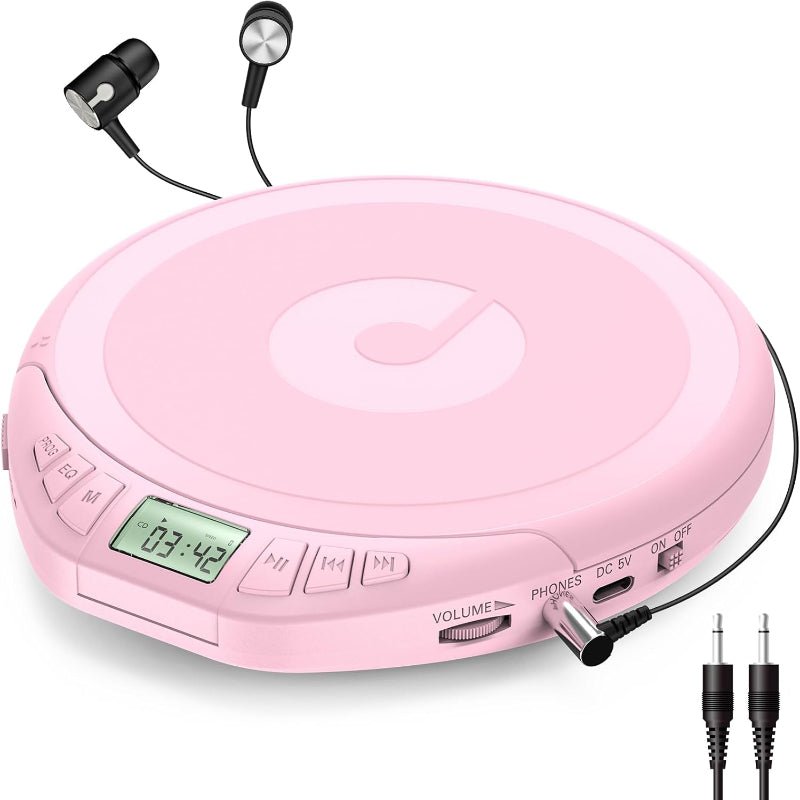 Gueray H01 Portable CD High Quality Sound Player with Free Earphones - GuerayGueray H01 Portable CD High Quality Sound Player with Free Earphones