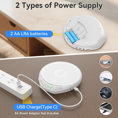 Gueray H01 Portable CD High Quality Sound Player with Free Earphones - GuerayGueray H01 Portable CD High Quality Sound Player with Free Earphones