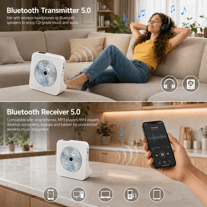 Gueray KC906 Portable Bluetooth CD Player - GuerayGueray KC906 Portable Bluetooth CD Player