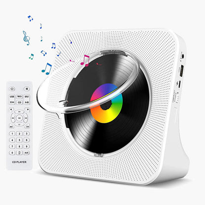 Gueray Portable Bluetooth CD Player – Desktop Design, High - Quality Sound, White - GuerayGueray Portable Bluetooth CD Player – Desktop Design, High - Quality Sound, White