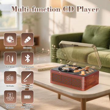 Gueray Portable Bluetooth Hi - Fi CD Player – 3600mAh Rechargeable Battery - GuerayGueray Portable Bluetooth Hi - Fi CD Player – 3600mAh Rechargeable Battery