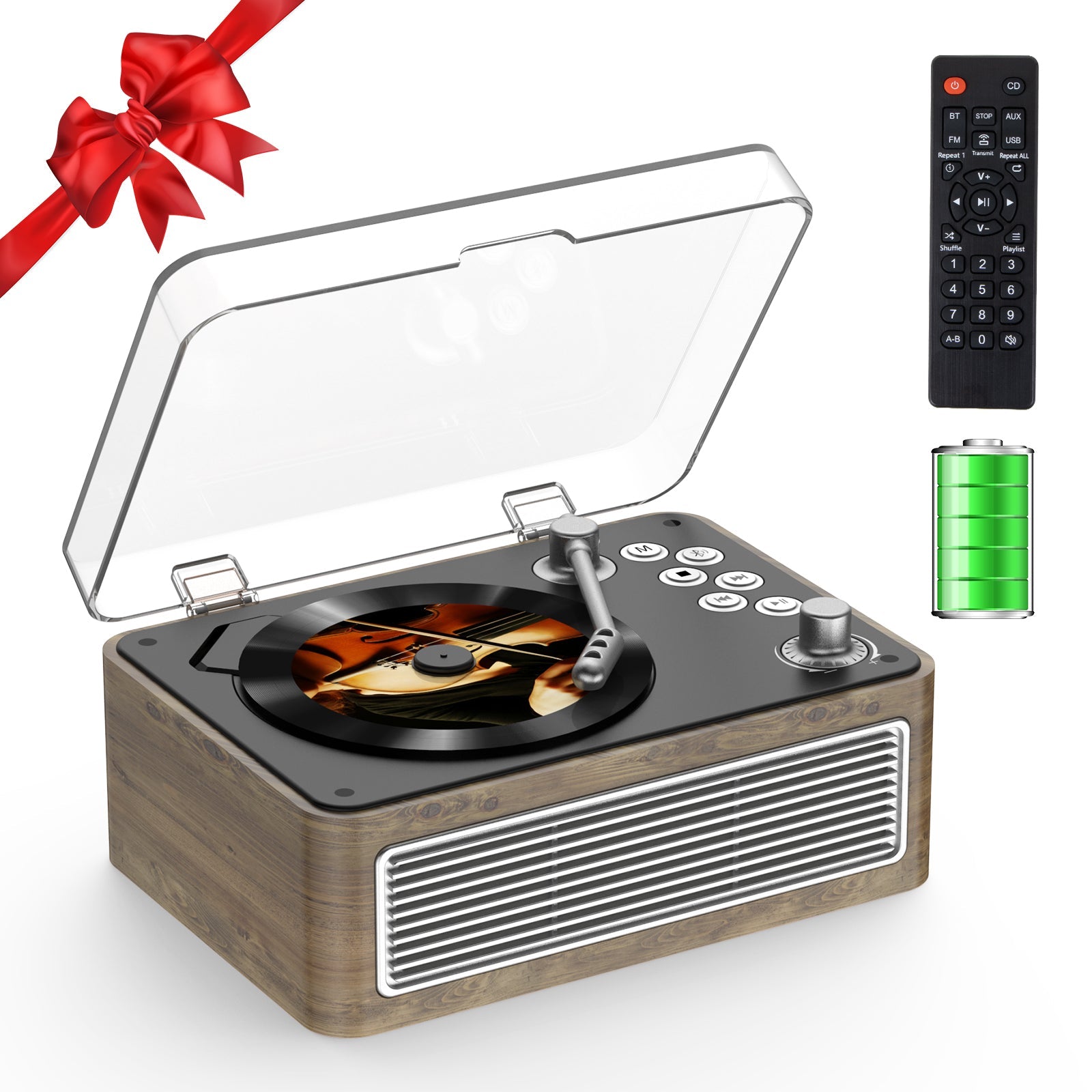 Gueray Portable Bluetooth Hi - Fi CD Player – 3600mAh Rechargeable Battery - GuerayGueray Portable Bluetooth Hi - Fi CD Player – 3600mAh Rechargeable Battery