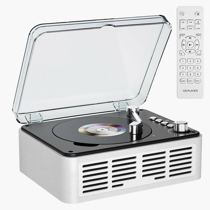 Gueray White CD Player – Bluetooth, Hi - Fi Stereo & FM Radio - GuerayGueray White CD Player – Bluetooth, Hi - Fi Stereo & FM Radio