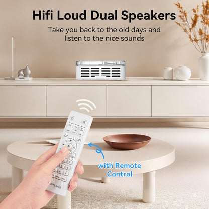 Gueray White CD Player – Bluetooth, Hi - Fi Stereo & FM Radio - GuerayGueray White CD Player – Bluetooth, Hi - Fi Stereo & FM Radio