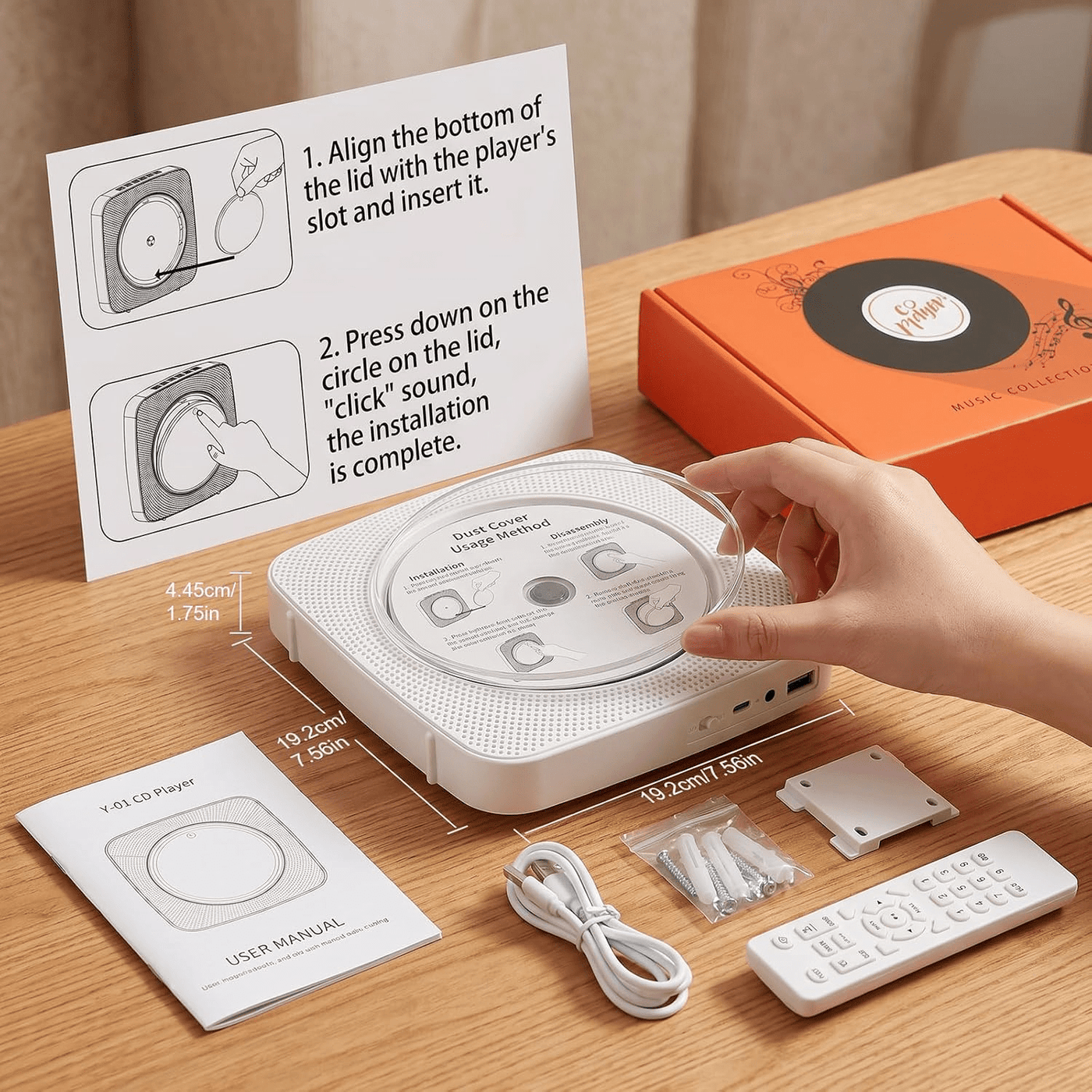Gueray Y01 Portable Bluetooth CD Player - GuerayGueray Y01 Portable Bluetooth CD Player