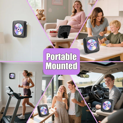 Gueray Y01 Portable CD Player – Bluetooth Hi - Fi Speaker, Wall Mountable - GuerayGueray Y01 Portable CD Player – Bluetooth Hi - Fi Speaker, Wall Mountable