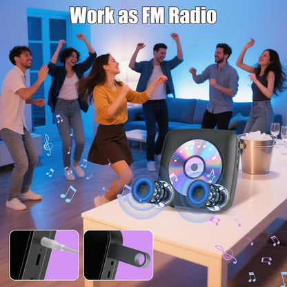 Gueray Y01 Portable CD Player – Bluetooth Hi - Fi Speaker, Wall Mountable - GuerayGueray Y01 Portable CD Player – Bluetooth Hi - Fi Speaker, Wall Mountable