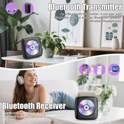 Gueray Y01 Portable CD Player – Bluetooth Hi - Fi Speaker, Wall Mountable - GuerayGueray Y01 Portable CD Player – Bluetooth Hi - Fi Speaker, Wall Mountable