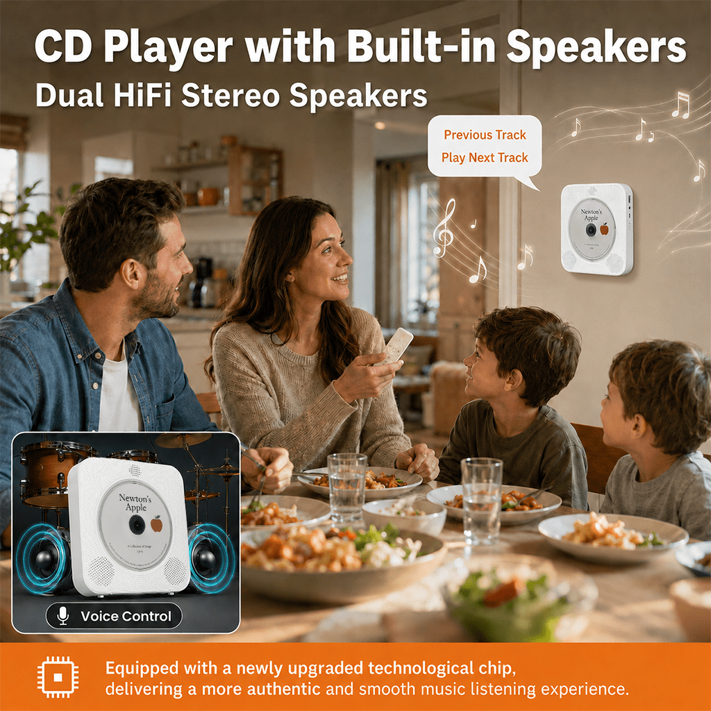 Gueray Y01 Voice - Controlled Portable CD Player - GuerayGueray Y01 Voice - Controlled Portable CD Player