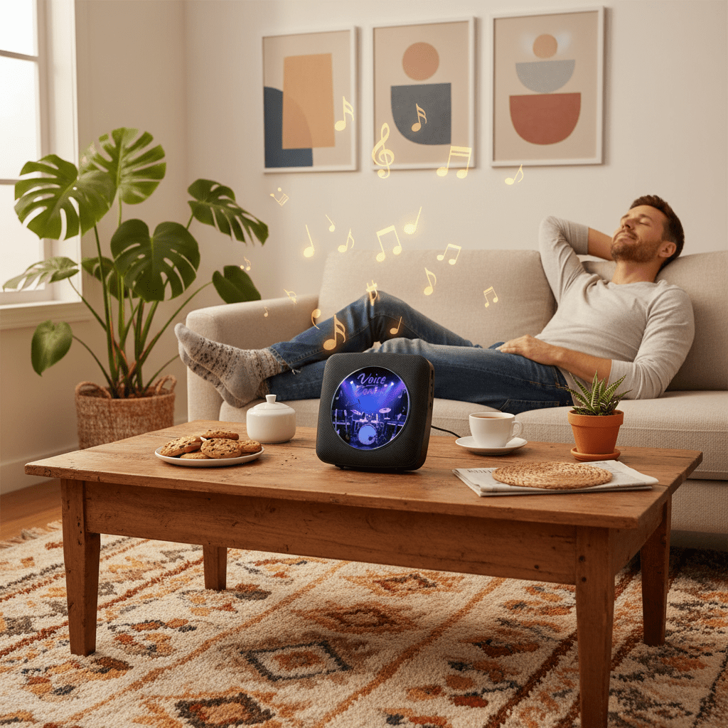 Gueray Y01 Voice - Controlled Portable CD Player – FM Radio - 1800mAh Rechargeable Battery - GuerayGueray Y01 Voice - Controlled Portable CD Player – FM Radio - 1800mAh Rechargeable Battery